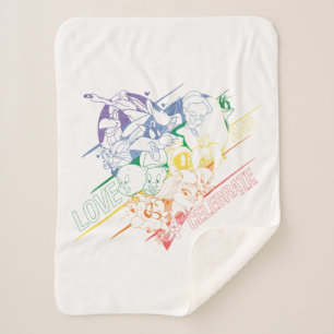 Cobertor Sherpa LOONEY TUNES™ - Amor e Celebração