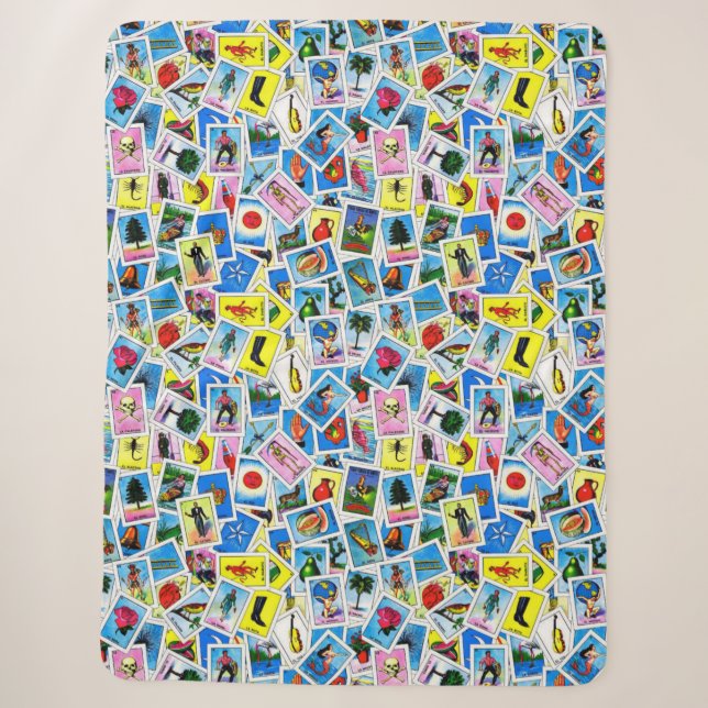 Cobertor Sherpa Loteria Blanket (Frente)