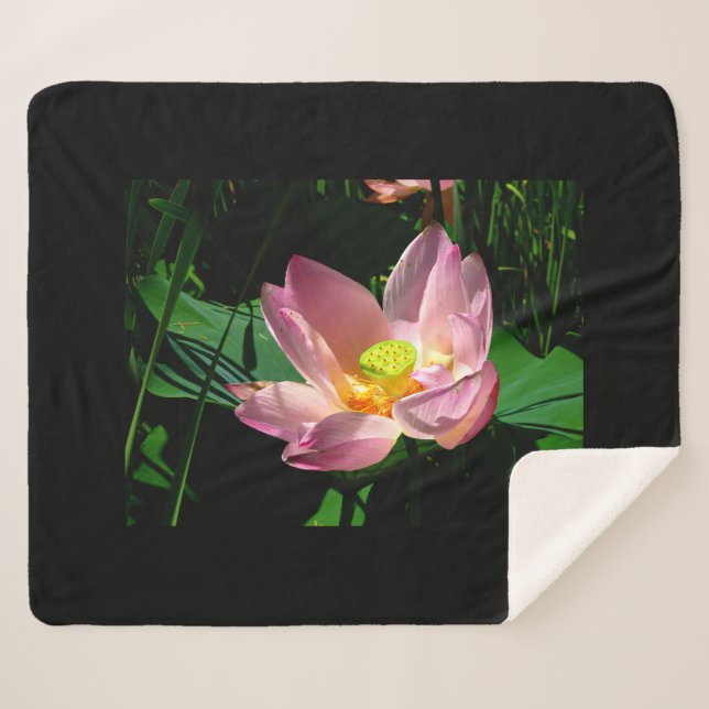 Cobertor Sherpa Lotus Blossom (Frente (Horizontal))