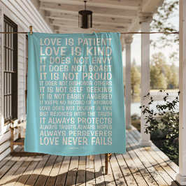Cobertor Sherpa Love Never Fails Sherpa Blanket