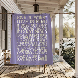 Cobertor Sherpa Love Never Fails Sherpa Blanket