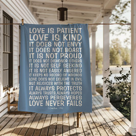 Cobertor Sherpa Love Never Fails Sherpa Blanket