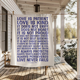 Cobertor Sherpa Love Never Fails Sherpa Blanket