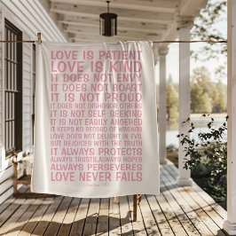 Cobertor Sherpa Love Never Fails Sherpa Blanket