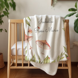 Cobertor Sherpa Lovely Little Ladybug | Monograma Sherpa Blanket