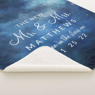 Cobertor Sherpa Lunar Sky Full Moon Novo Sr. & Sra. Newlyweds