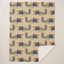 Cobertor Sherpa Luttrell Psalter "Esquilo" Sherpa Blanket