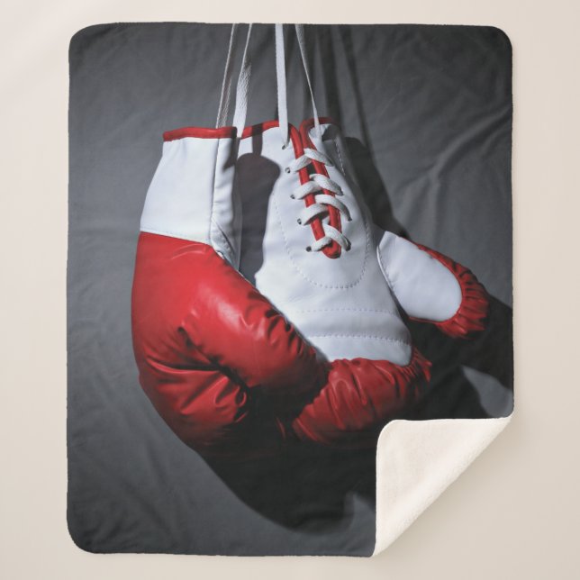 Cobertor Sherpa Luvas de boxe  (Frente)