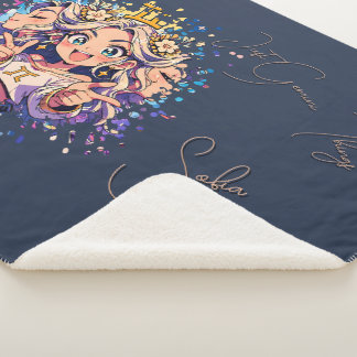 Cobertor Sherpa Luxury Gemini Name Sherpa Birthday Blanket