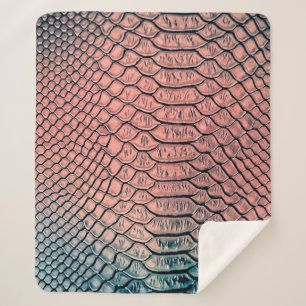 Cobertor Sherpa Luxury snake skin texture backgroundtexture,leathe