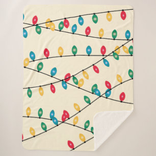 Cobertor Sherpa Luzes de Natal