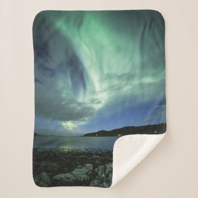 Cobertor Sherpa Luzes do norte (Frente)