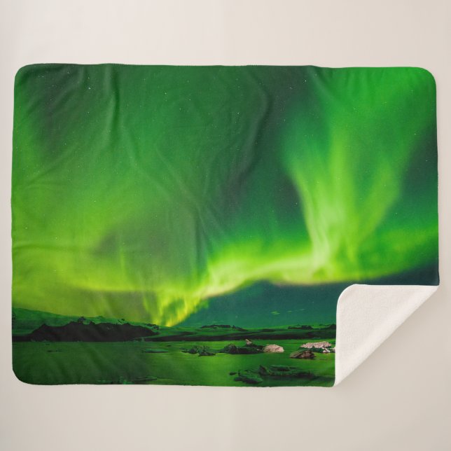 Cobertor Sherpa LUZES DO norte (Frente (Horizontal))