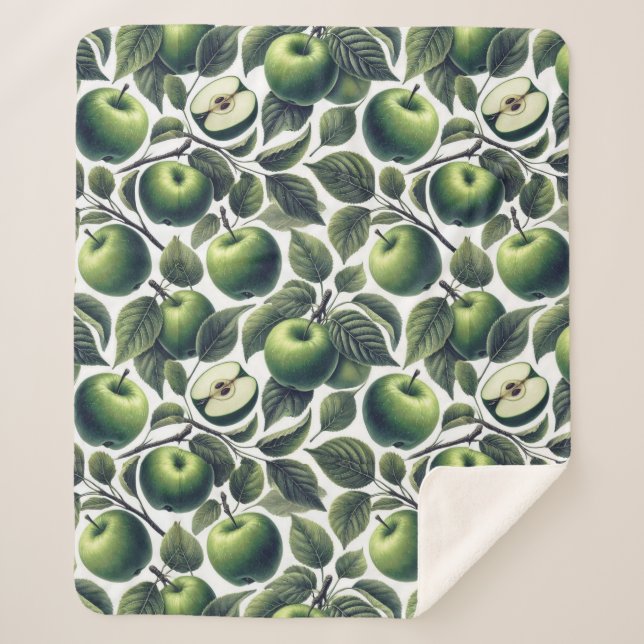 Cobertor Sherpa Maçãs do Éden (Frente)