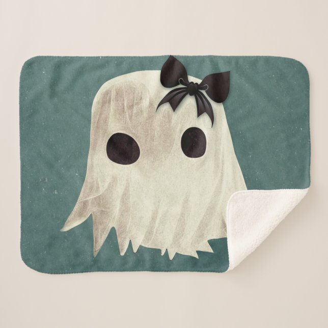Cobertor Sherpa Macie The Friendly Ghost (Frente (Horizontal))