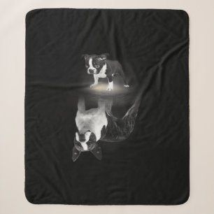 Cobertor Sherpa Mãe de cão BostonTerrier Dog Dover Dift Mãe Pai
