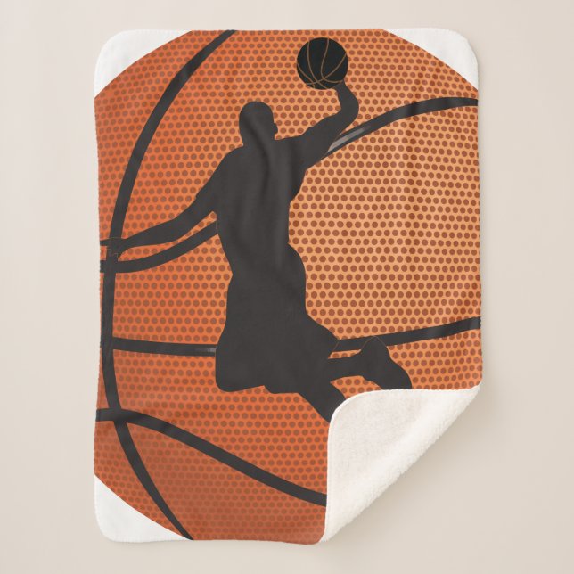 Cobertor Sherpa mala de basquetebol (Frente)