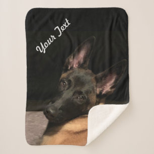 Cobertor Sherpa Malinois Dog