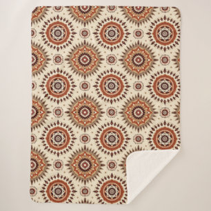 Cobertor Sherpa Mandala Radiância Terrosa