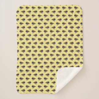 Cobertor Sherpa Mandarin Frenzy (Amarelo)
