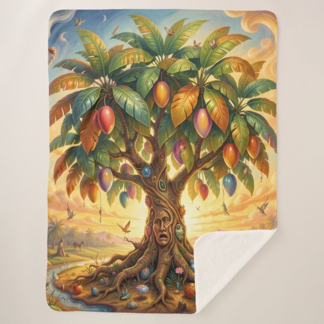 Cobertor Sherpa Mango – Tropische Frucht voller Geschmack´7 (Frente)
