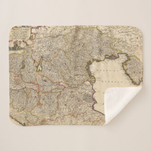 Cobertor Sherpa Mapa da região de Veneza, Italia