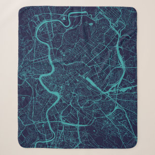 Cobertor Sherpa Mapa de Roma