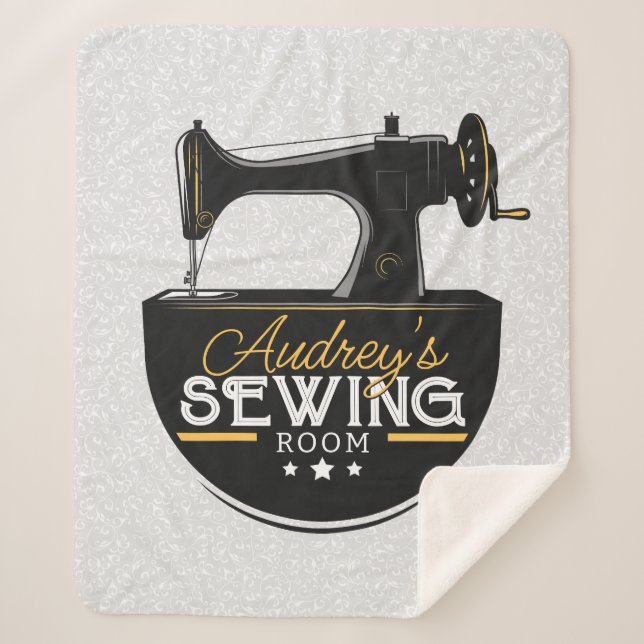 Cobertor Sherpa Máquina de Costura Anterior NOME ADD (Frente)