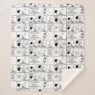 Cobertor Sherpa Marcie & Peppermint Patty Na Sala De Aula