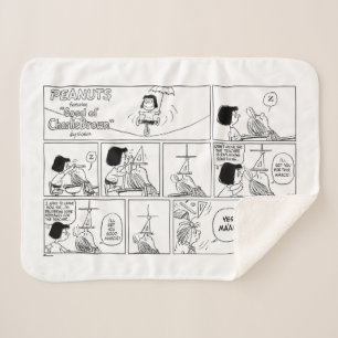 Cobertor Sherpa Marcie & Peppermint Patty Na Sala De Aula