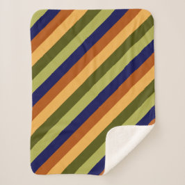 Cobertor Sherpa Marinho De Fava-De-Oliva-Boca-Pequena, Sherpa Blan