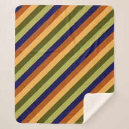 Cobertor Sherpa Marinho de oliveira em grão-de-oliveira