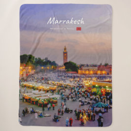 Cobertor Sherpa Marrakech, Marrocos - Praça Jemaa el Fnaa