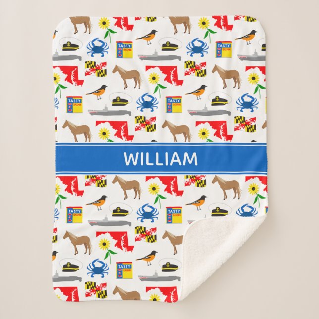 Cobertor Sherpa Maryland Sherpa Blanket (Frente)