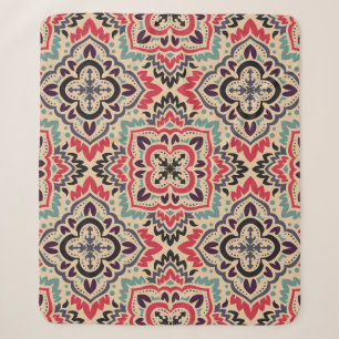 Cobertor Sherpa Máscara Elegante: Textura sem costura com vinheta