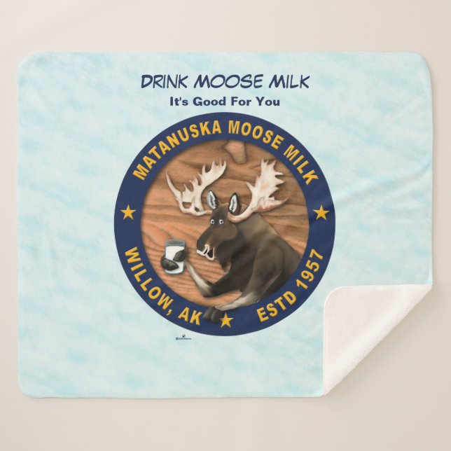 Cobertor Sherpa Matanuska Moose Milk (Frente (Horizontal))
