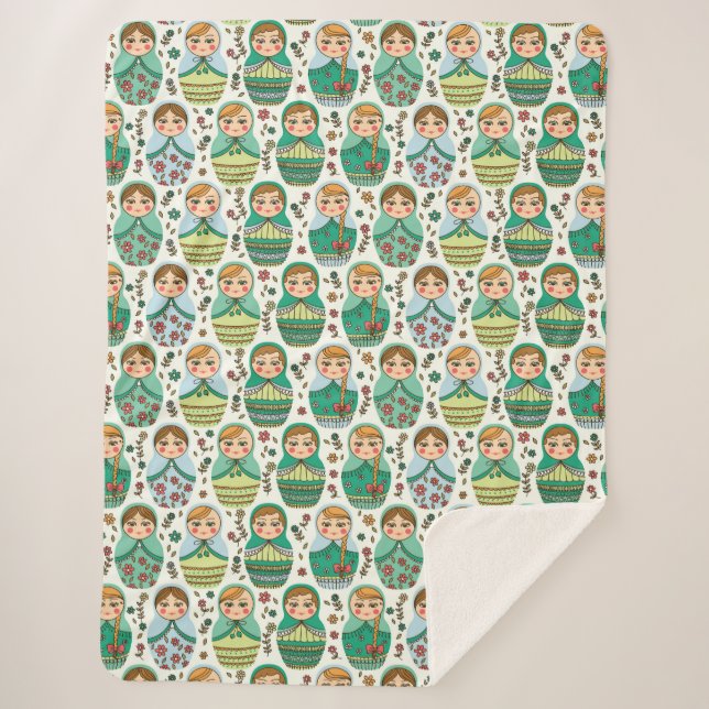 Cobertor Sherpa Matreshka Sherpa Blanket (Frente)