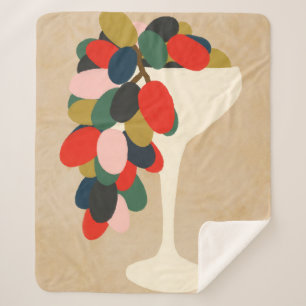 Cobertor Sherpa Matriz de Uvas