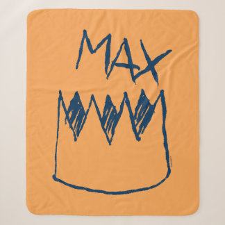 Cobertor Sherpa Max & Crown Sketch