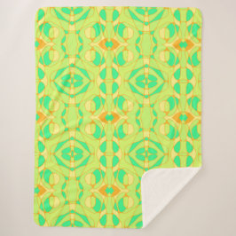 Cobertor Sherpa Mazipoodles Neuro Art Green - Amarelo