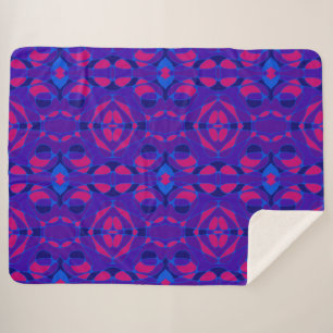 Cobertor Sherpa Mazipoodles Neuro Art Pink Laranja Roxo