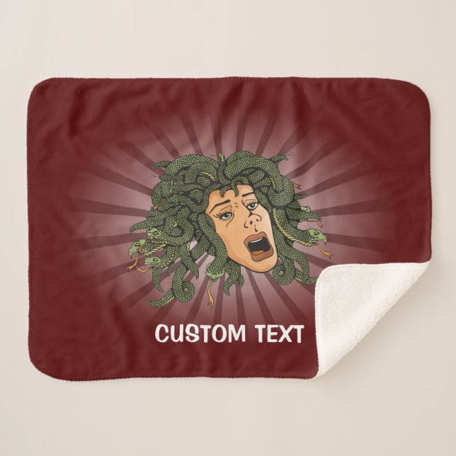 Cobertor Sherpa Medusa Head (Frente (Horizontal))