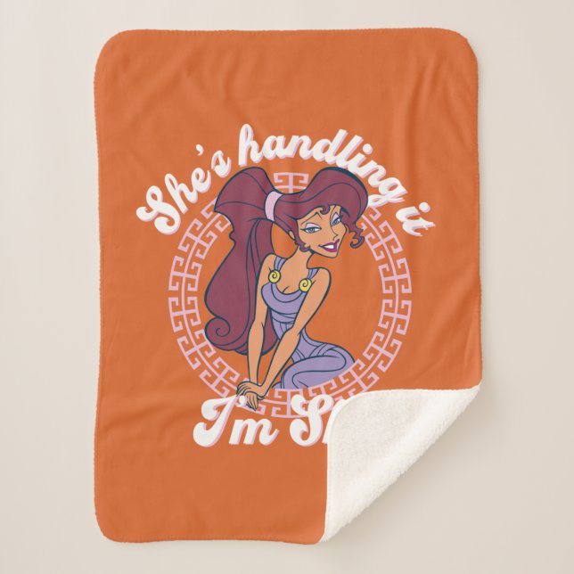 Cobertor Sherpa Megara - She's Handling It, I'm She Sherpa Blanket (Frente)