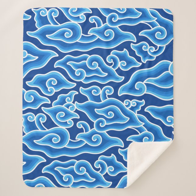 Cobertor Sherpa Megemenung batik (Frente)