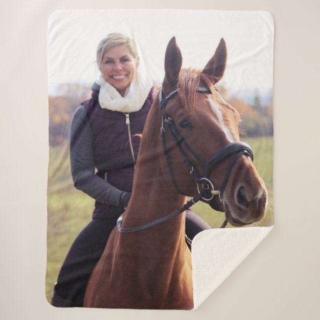 Cobertor Sherpa Meghans Horse Blanket Grande (Frente)