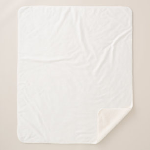 Cobertor Sherpa Meio Branco Personalizado