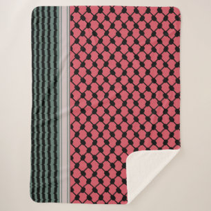 Cobertor Sherpa Melancia palestiniana Hatta Keffiyeh Kufiya Folk