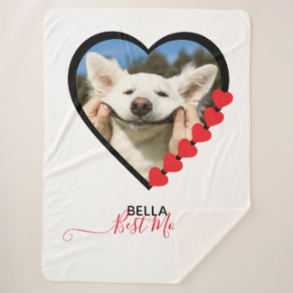 Cobertor Sherpa Melhor Cachorro Mãe Personalizada Pet Photo Dog Lo