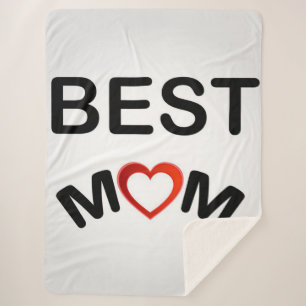 Cobertor Sherpa Melhor mãe Personalizado Para Minha Mãe