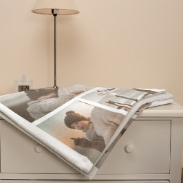 Cobertor Sherpa Melhor Mamãe Moderna | Colagem de Fotografias